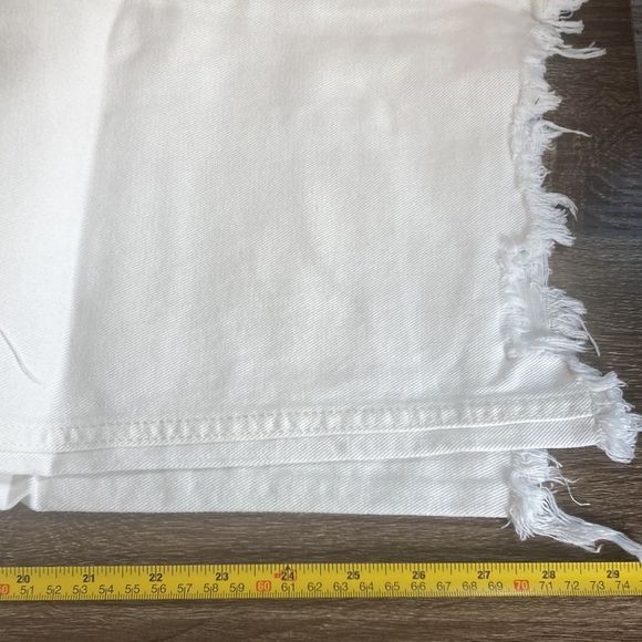 NWT Free People x We The Free Maggie Mid Rise Straight Optic White 32 - Picture 12 of 15